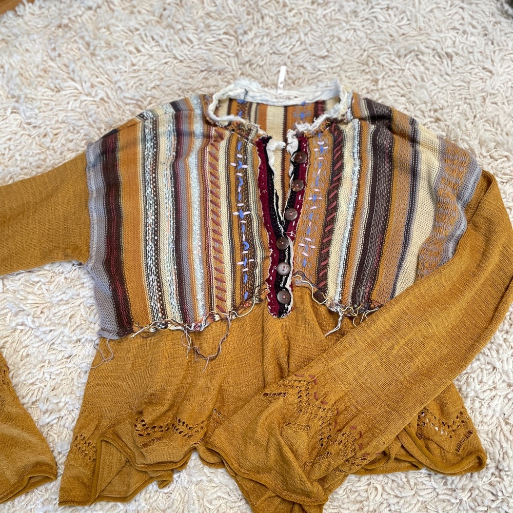 Free People sweater knit top